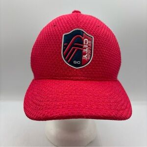 St Louis City SC MLS New Era 9Fifty Unisex Pink/White Mesh Trucker SnapBack Hat